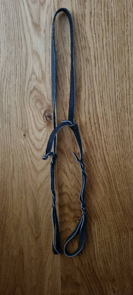Black Chap Leather Bosal Hanger