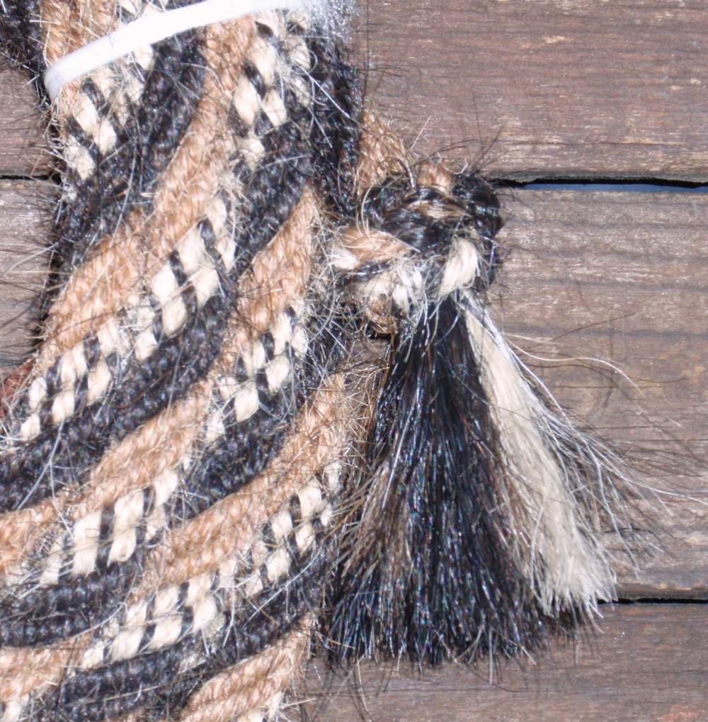 5/8" 6 Strand Horse Hair Mecate Buckskin, Chestnut